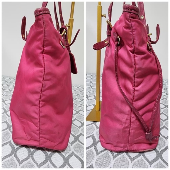 Authentic Prada Nylon Tessuto Tote Bag Pink - Picture 10 of 15